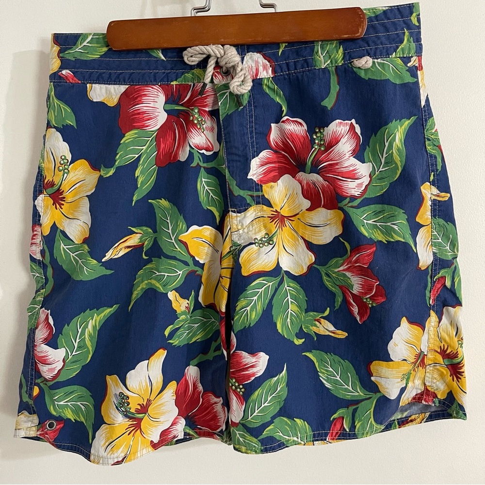 Floral Blue Ralph Lauren Bathing Suit Men’s (30)